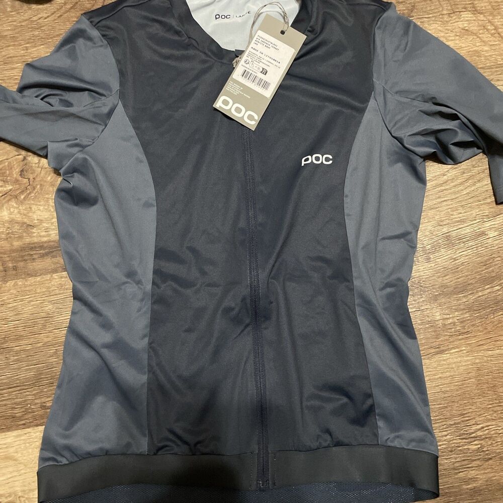 NEW POC Cadence Cycling Jersey Apatite Navy Women’s Large